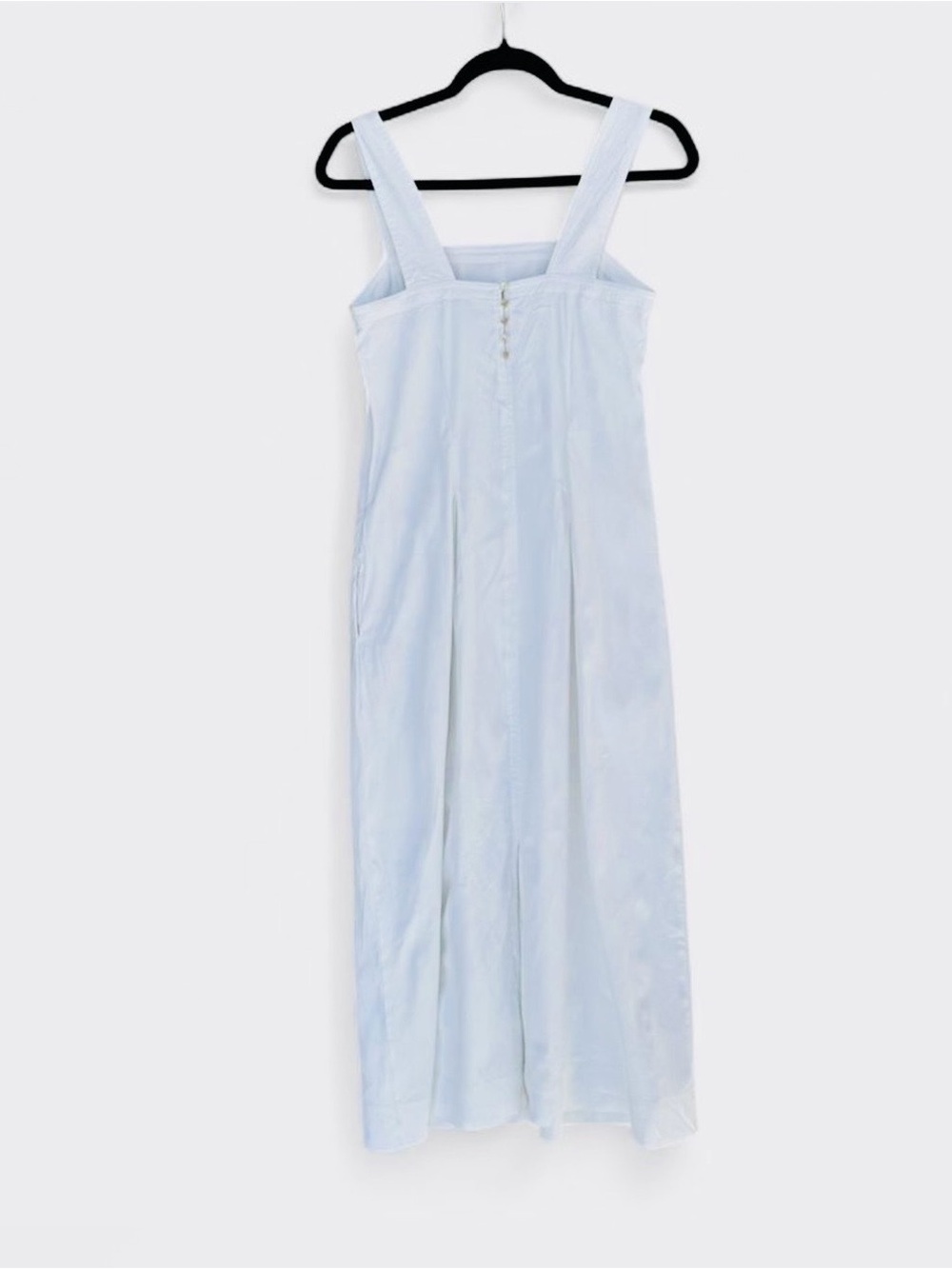 Vince Linen Blend Square-Neck Maxi Dress - Picture 10 of 10